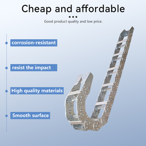 高強度亜鉛メッキCNC鋼ケーブルドラッグチェーン工業用ブリッジ型ケーブルキャリア（金属エネルギースチールケーブル用） - Product Image 3