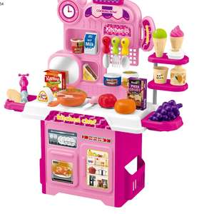 Jouets d'équipement de <span class=keywords><strong>cuisine</strong></span> de <span class=keywords><strong>simulation</strong></span>, jeu de <span class=keywords><strong>cuisine</strong></span> avec nourriture factice, jeu de <span class=keywords><strong>cuisine</strong></span> miniature pour enfants - Product Image 1
