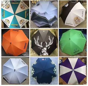Printed Promotion Custom Design Logo <b>Stick</b> Uv Umbrella With J Handle Automatic Open Straight Paraguas - Product Image 5