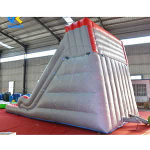 Toboggan aquatique gonflable commercial en PVC rouge pour adultes, château gonflable combiné avec toboggan aquatique pour fête aquatique - Product Image 6