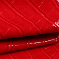 Cuir artificiel de crocodile verni de haute qualité en cuir synthétique PU pour chaussures, sacs pour femmes et portefeuilles