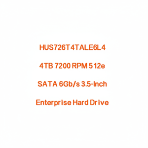 Disco Duro Interno para Ordenador de Escritorio Nuevo HUS726T4TALE6L4 0B36040 4T SATA 7.2K 3.5 256mb Caché Velocidad de Lectura y Escritura de 501-600mb/s - Product Image 1