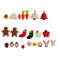 Ornement Citrouille en Feutre de Laine Fait Main pour Halloween, Décoration de Noël, Chaussettes de Sapin, Fête et Maison - Grande Vente