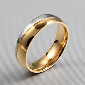 Anillo de Pareja de Acero de Titanio de Moda al por Mayor, con Micro Pavé de Circonita Cúbica, Impermeable, Antidesvanecimiento, Anillo Diario a Juego para Enamorados, de Tendencia - Product Image 6