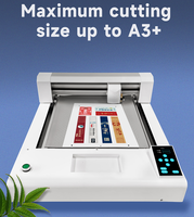 헝롱 HR-P4030C 40x30cm 미니 평판 컨투어 커팅 플로터 (3D 실리콘 로고 TPU 필름 AB 필름 UV DTF 필름 커팅용)