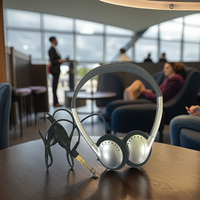 Headphone musik kabel Jack 3.5mm portabel dengan earphone Stereo prinsip dinamis untuk DJ Sports Travel kompatibel Chipset JL