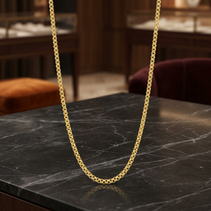 Cadenas de Oro de 14K, 18K y 24K al por Mayor, Chapadas en Oro Micronizado, Diseño Moderno, Cadenas de Moda, Estilo Caja - Product Image 6
