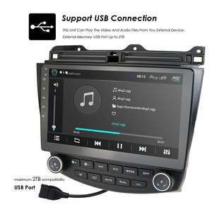 Lecteur DVD d'autoradio IPoster 10.1 "Android 9 Quad Core 1 + <span class=keywords><strong>16</strong></span> <span class=keywords><strong>GB</strong></span> pour Honda Accord 7 2003-2007 - Product Image 5