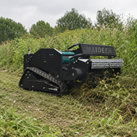 Tondeuse à gazon motorisée télécommandée de haute qualité 800 mm pour l'agriculture et la foresterie, désherbeuse sur roues Briggs & Stratton