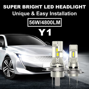 YUFING in Stock 62w H11 9007 HB5 5000LM fari luminosi a Led 4300k per GMC Led lampada frontale gladiatore modello croce <span class=keywords><strong>C</strong></span> HR corona Prius - Product Image 5