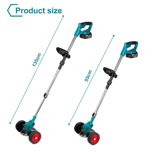 Tondeuse à gazon FengLi industrielle 21V à batterie lithium, moteur 4 temps 125cc, bac de ramassage 150L, petite tondeuse de jardin DIY rechargeable 500W - Product Image 4