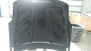 Capó delantero de fibra de carbono con ventilación para nissan 350Z, estilo AMS - Product Image 3
