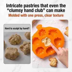 Moule à gâteau en silicone alimentaire en forme de citrouille, antiadhésif, 7 cavités, pour gâteaux d'automne, Halloween, Thanksgiving, chocolat et projets DIY - Product Image 3
