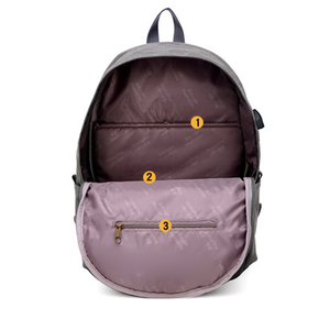 6322 กระเป๋าเป้สะพายหลังผ้าใบสีทึบ, กระเป๋าเป้สะพายหลังใส่แล็ปท็อป, กระเป๋าเป้สะพายหลังสำหรับเดินทางพักผ่อนกลางแจ้ง - Product Image 4