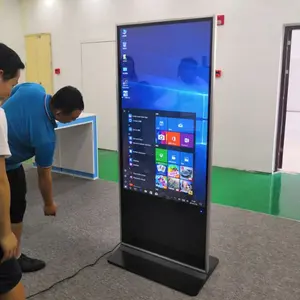 Outdoor Digital Signage 32/43/55 Inch Vloerstandaard Lcd Touch Screen Display Reclame Kiosk Display Alle In Een Ad media Player