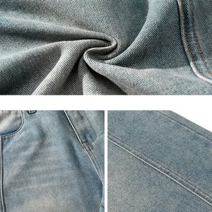 TKAN131D 100% algodón de cintura media pantalones de lápiz sueltos estilo jeans lavados para hombres pantalones largos vintage pantalones vaqueros de serigrafía - Product Image 3