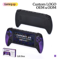 Consola de Juegos Portátil X9 Color Morado Pantalla HD de 5.5 Pulgadas Wi-Fi 3000 Juegos 9 Emuladores