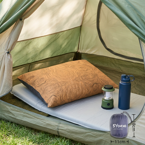Oreiller de voyage gonflable personnalisé, ultra-léger et compressible, pour le soutien du cou et de la taille, idéal pour le camping et les activités de plein air - Product Image 1