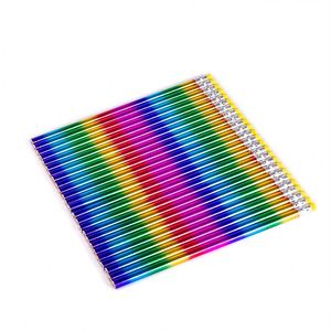 4 in 1 <b>Lead</b> Colored Rainbow High Quality Colour Pencils Laser Barrel for School - Product Image 3