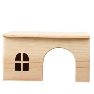 Casa para Mascotas de Madera Natural, Rectangular, Transpirable, Jaula Interior para Hámster, Tamaño Pequeño - Product Image 5