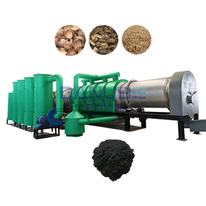 Four de carbonisation continu pour la production de charbon de bois à partir de bois et de coques de noix de coco - Product Image 1