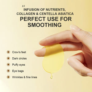 Masques pour les <span class=keywords><strong>yeux</strong></span> en collagène cristallin 24 carats OEM/ODM avec Centella Asiatica, meilleurs patchs pour les <span class=keywords><strong>yeux</strong></span> à l'<span class=keywords><strong>acide</strong></span> <span class=keywords><strong>hyaluronique</strong></span> - Product Image 3