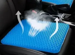 Coussin multifonctionnel de bureau de siège de voiture en nid d'abeille entièrement respirant pour la maison