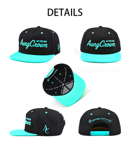 Aung Vương Miện Chất Lượng Cao 5 Bảng Điều Chỉnh Unisex Acrylic Cổ Điển <span class=keywords><strong>Snapback</strong></span> Mũ Tùy Chỉnh 3D Thêu Logo Hóa Đơn Phẳng Hip Hop <span class=keywords><strong>Snapback</strong></span> Hat - Product Image 2