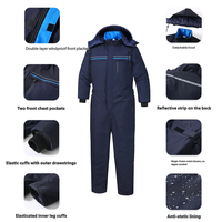 Overol de Trabajo de Invierno Aislado de Poliéster sin Costuras, con Capucha Desmontable, Logotipo Personalizado, Impermeable, Resistente al Viento y Reflectante