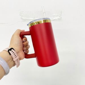 20 Pack Custom logo Christmas Colors Mirror Gold Plated Powder Coated 20oz Stainless Steel Vacuum <b>Insulated</b> <b>Cups</b> Tumbler - Product Image 3