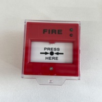 Point d'appel d'alarme incendie manuel conventionnel 50HZ/24VDC avec couvercle pour bouton de panique incendie du système d'alarme incendie