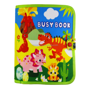 2025 nouveau Design 3D feutre livre feutre jouets dinosaure monde histoire thème calme occupé livre pour les tout-petits - Product Image 1