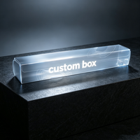 Boîte en plastique pliable en PET recyclable avec logo personnalisé, emballage cadeau haut de gamme pour parfums, cosmétiques et jouets