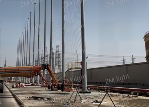 Système de détection anti-drone intégré pour aéroports du Moyen-Orient, avec poteau de 30 mètres galvanisé à chaud Q355 - Product Image 5