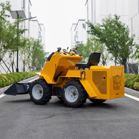 Rostfreier Hochwertiger Stahl S490 Kompakter Radlader mit 200mm Bodenfreiheit, Diesel, 350kg Tragfähigkeit für