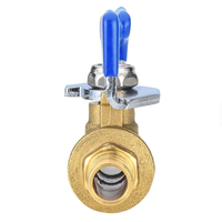 Vanne à boisseau sphérique manuelle en laiton sans plomb, raccord PEX X PEX standard, 1/2 pouce, modèle QF-17-1, marque HUANHAI, certifiée ISO9001