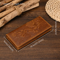 Dompet Panjang Kulit Asli Pria Crazy Horse Leather dengan Banyak Slot Kartu Desain Sederhana untuk Penggunaan Sehari-hari 8030
