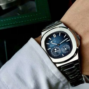 Luxury Designer Automatic Mechanical Watch Silver 40mm <strong>Men's</strong> Watch Multifunctional Moon Phase High Quality Watch - Product Image 6