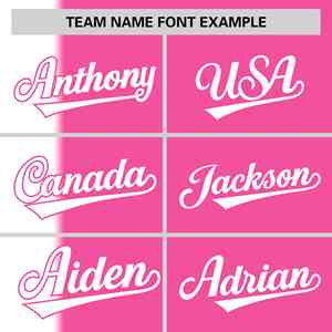Custom White Pink Gradient Stripe Fashion Authentic Two-Button Softball Jersey - Product Image 3