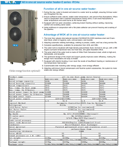 Pompe à chaleur air-<span class=keywords><strong>eau</strong></span> 420L 2HP à cycle fluoré, tout-en-un, type extérieur, réservoir interne en acier, contrôleur LED pour entrepreneur en bâtiment - Product Image 4