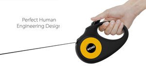 Malam Aman Berjalan Anjing Memimpin Hingga 110lbs Warna Neon Pita Reflektif Anti Slip Grip Satu Tangan Rem Tali Anjing Ditarik - Product Image 5