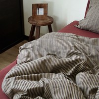 2025 Offre Spéciale rayures Jacquard quatre pièces ensemble pur coton maternel infantile qualité draps de lit housses de couette hôtel maison literie