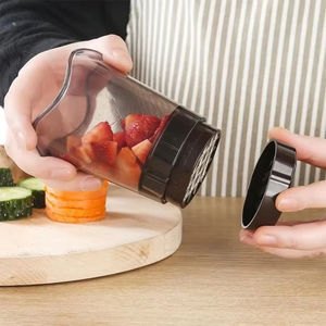 En gros, Coupe-fruits rapide à plaque poussoir pour fraises, bananes et légumes, pour la préparation rapide de salades - Product Image 6