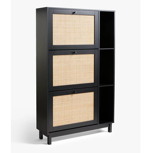 <span class=keywords><strong>Mueble</strong></span> Zapatero de Roble Blanco para Entrada, <span class=keywords><strong>Mueble</strong></span> de Almacenamiento para Sala de Estar, <span class=keywords><strong>Recibidor</strong></span> y Entrada de Casa u Hotel - Product Image 3