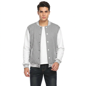 Chaqueta de Béisbol de Invierno para Hombre y Mujer, Personalizada, Estilo Universitario, Cuello Alto, Logotipo Bordado en la Parte Delantera, OEM ODM, Moda - Product Image 1