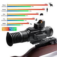 Lunette thermique TRV TRX335 pour la chasse, caméra monoculaire thermique 384*288, viseur thermique avec LRF PIP