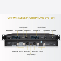 Microphone Lavalier sans fil professionnel UHF STABCL ST-9380S omnidirectionnel avec suppression du bruit, léger et portable en métal