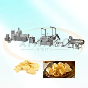 Big Capacity Automatic Industrial Potato Chips Frozen French Fries Production Line