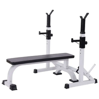 Profesional multifuncional Home Fitness Half Squat Rack Stand Ajustable Incline Decline Bench Press