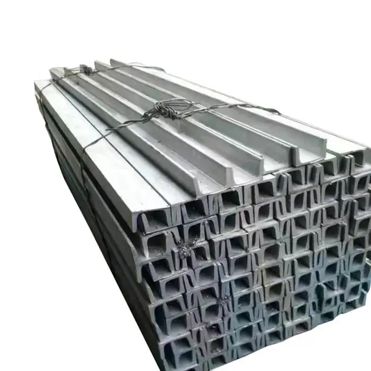ASTM A572 Gr50 Q235 Q355 A36 UPN UPN80 UPN100 UPN120 material profil baja karbon gulung panas baja untuk konstruksi